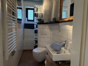 Duschbad mit WC und Waschbecken